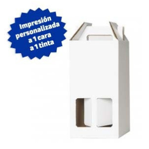 Estuche de carton 2 botellas