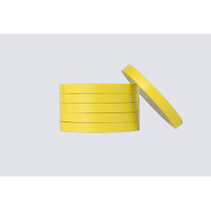 PVC amarillo con adhesivo caucho natural 12mmx66m