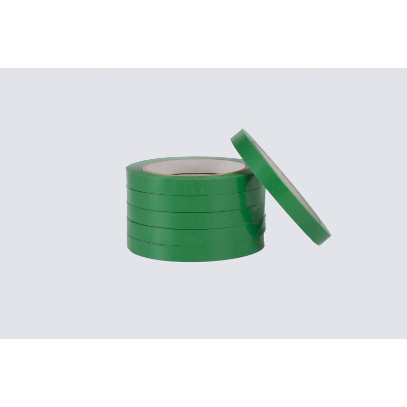 PVC verde con adhesivo caucho natural 12mmx66m