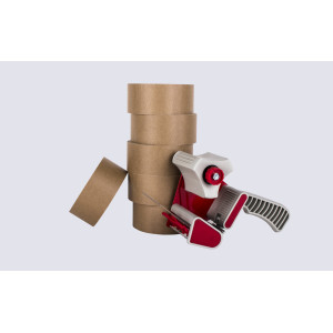 Kit de 6 rollos de papel +precintadora