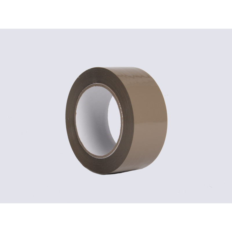 Polipropileno marron con adhesivo caucho natural 48mmx132m