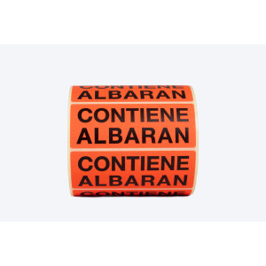 Etiqueta contiene albaran
